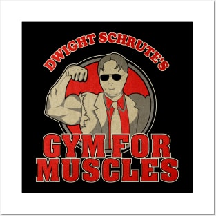 Dwight Schrute's Gym For Muscle Posters and Art